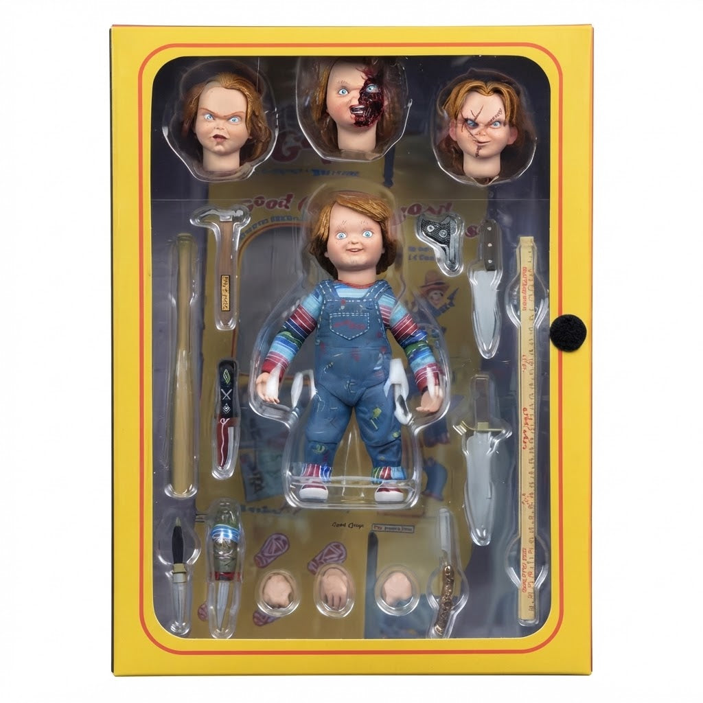 Good Guys Chucky Action Figure with Collector Accessories Box