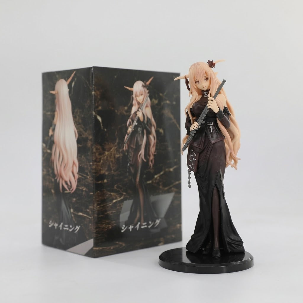 Arknights Shining (For the Voyagers Ver.) Elegant Dress Anime Figure with Flute 🎶✨