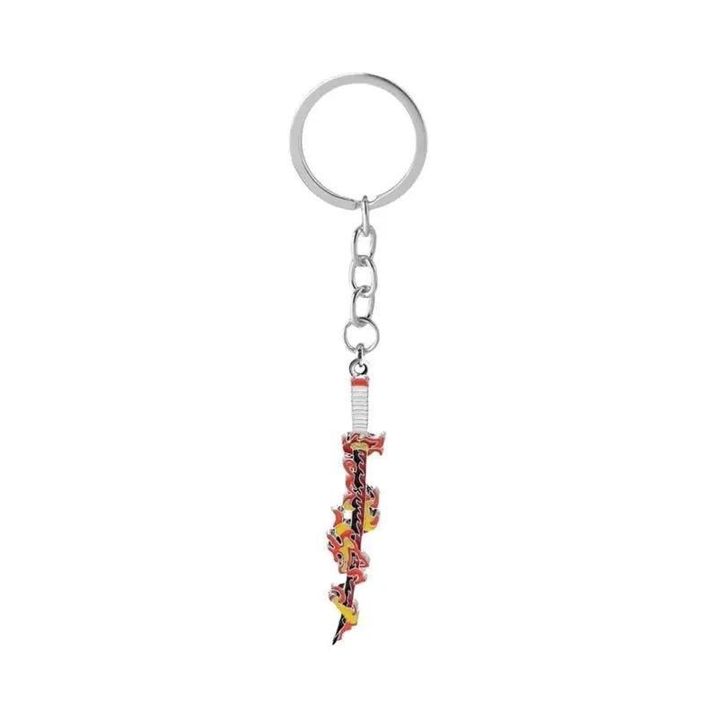 Demon Slayer "Kyojuro Rengoku" Nichirin Sword Premium Metal Keychain