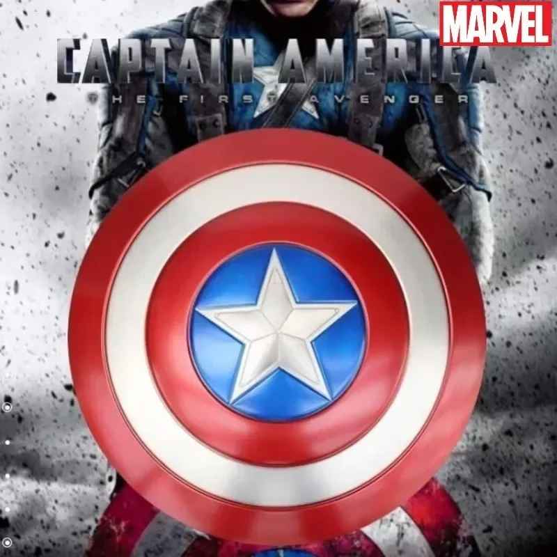 Marvel Captain America Premium Stainless Steel Shield – 1:1 Full Scale 60cm Metal Replica