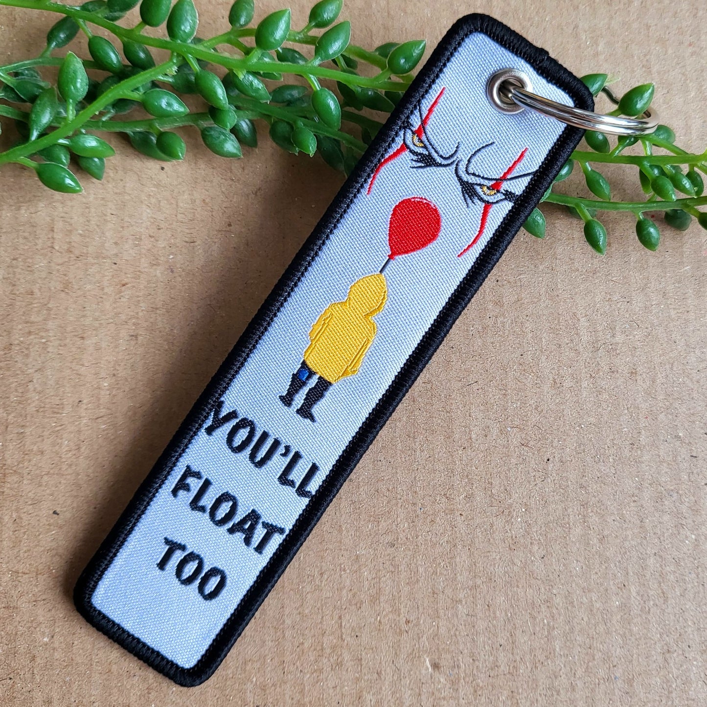 IT PENNYWISE EMBROIDERED CLOTH KEYCHAINS