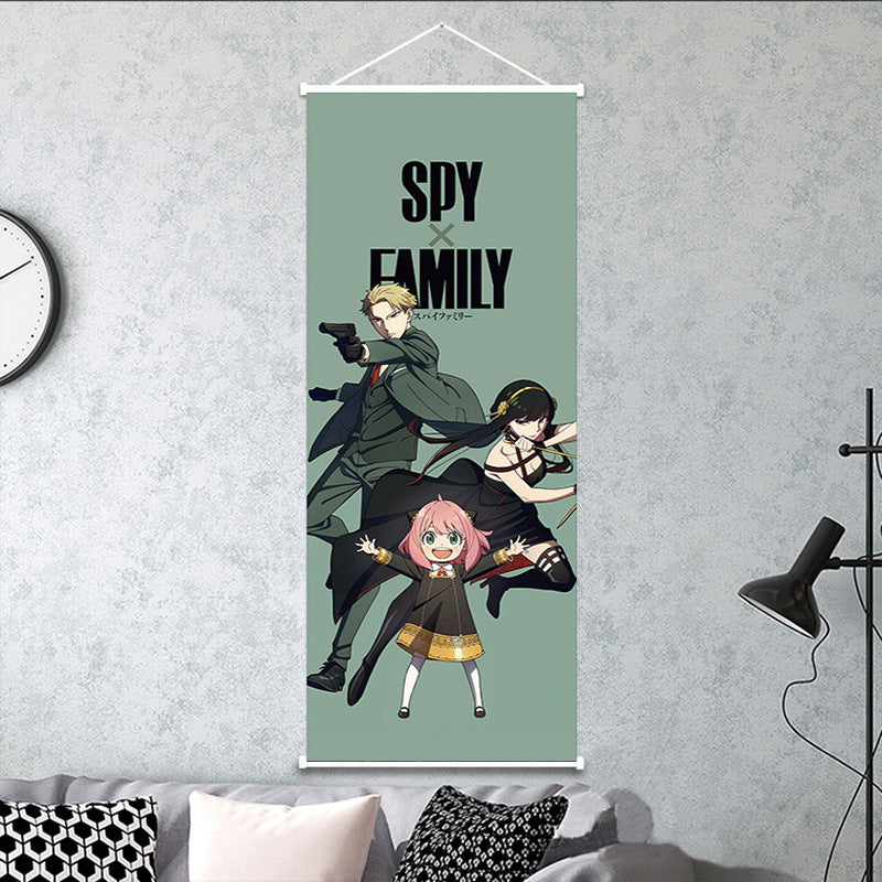 ๐ต๏ธโโ๏ธ Spy x Family Wall Scroll โ Loid, Yor & Anya Forger