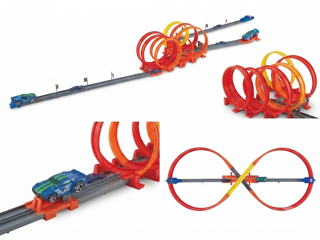 Hot Wheels Multi-Loop Racing Track Set – High-Speed Stunt Raceway | Geekzilla