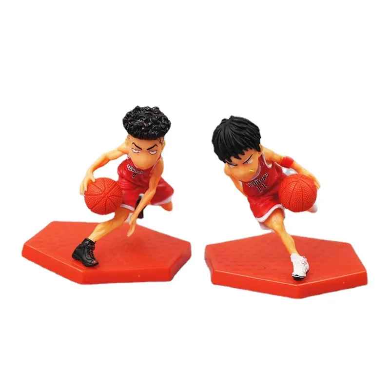 Slam Dunk Anime Figure Set - 5-Pc Shohoku Basketball Team Collection | Sakuragi, Rukawa, Akagi, Miyagi & Mitsui Mini Action Figures