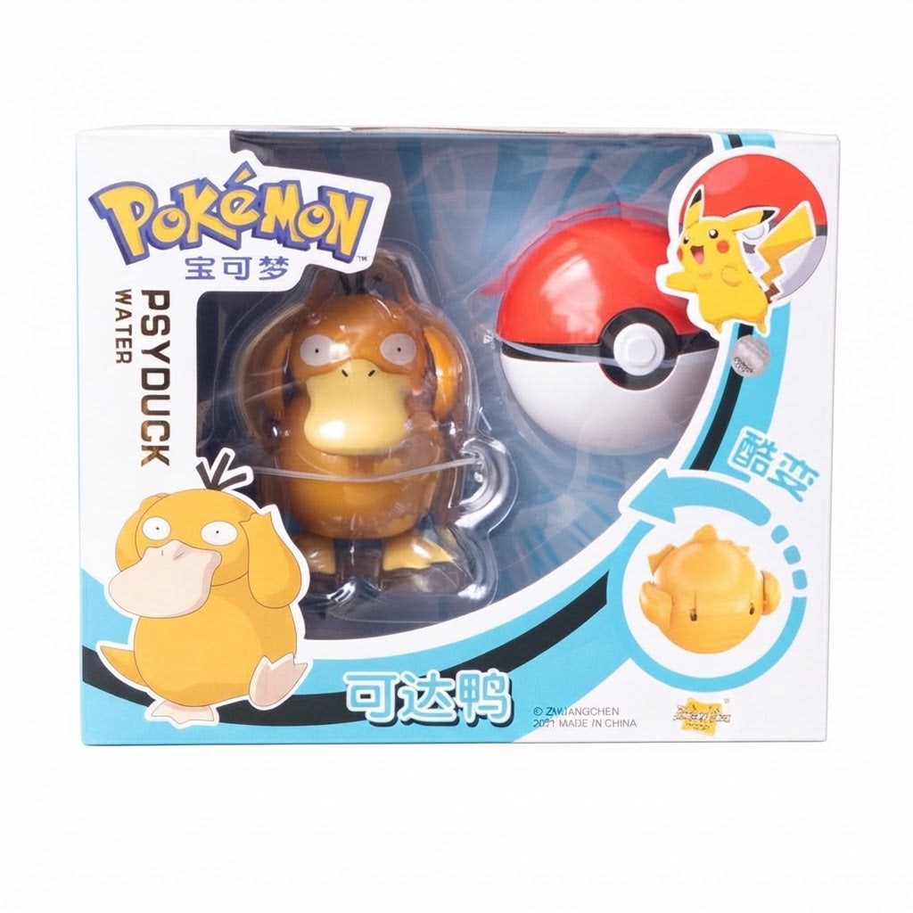 OFFICIAL Pokémon Poké Ball Transforming Action Figure Toy - Choose Your Character
