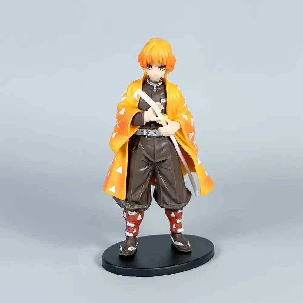 Demon Slayer Action Figure Set – 6-Piece Kimetsu no Yaiba Figurine Collection, Tanjiro, Nezuko, Zenitsu, Inosuke, Giyu, and Shinobu Statues with Bases
