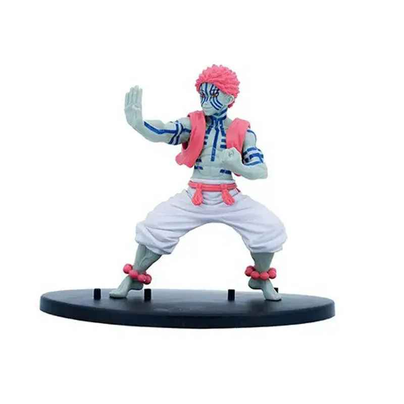 Demon Slayer Akaza Action Figure – 14.5cm Upper Moon Three Combat Pose Statue, Kimetsu no Yaiba Collectible Figurine with Base