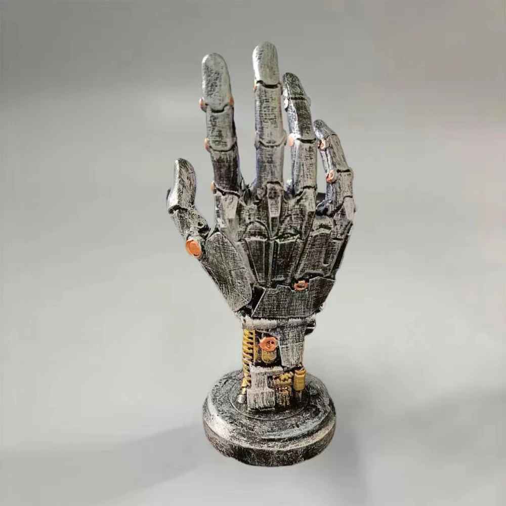 PREMIUM Futuristic Cyber Punk Robotic Arm Stand – 25cm Decorative Headphone & Controller Holder