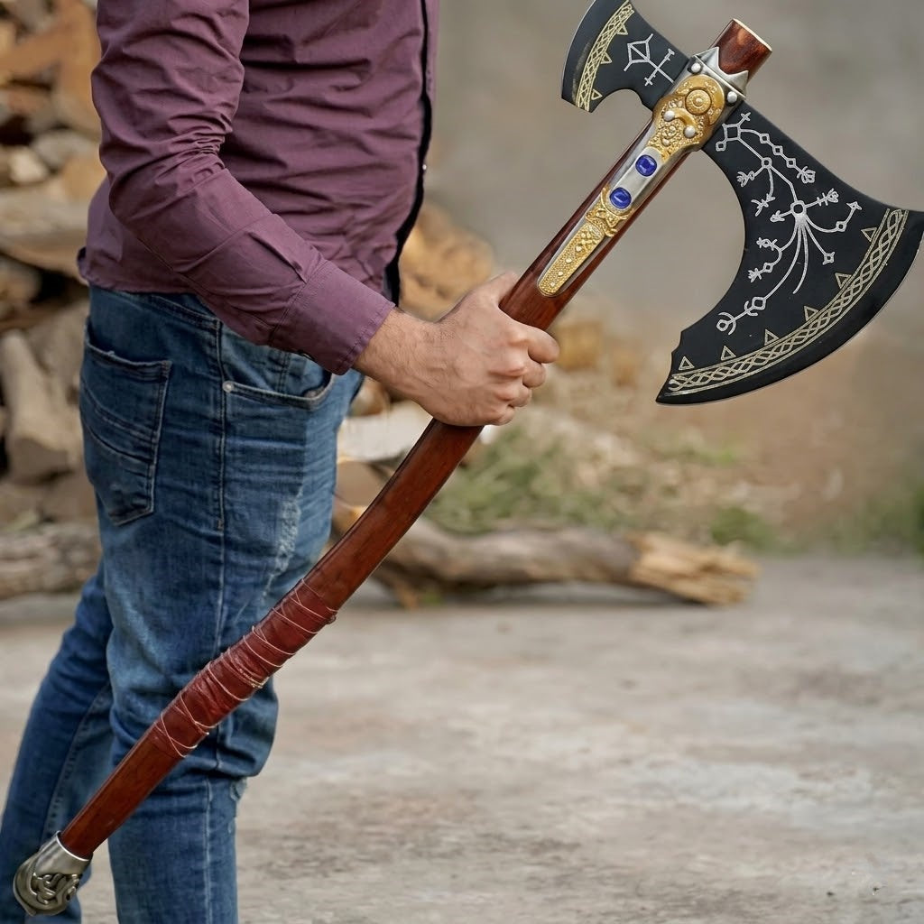 God of War "Leviathan Axe" Replica – Premium Kratos Frost Axe Metal Edition