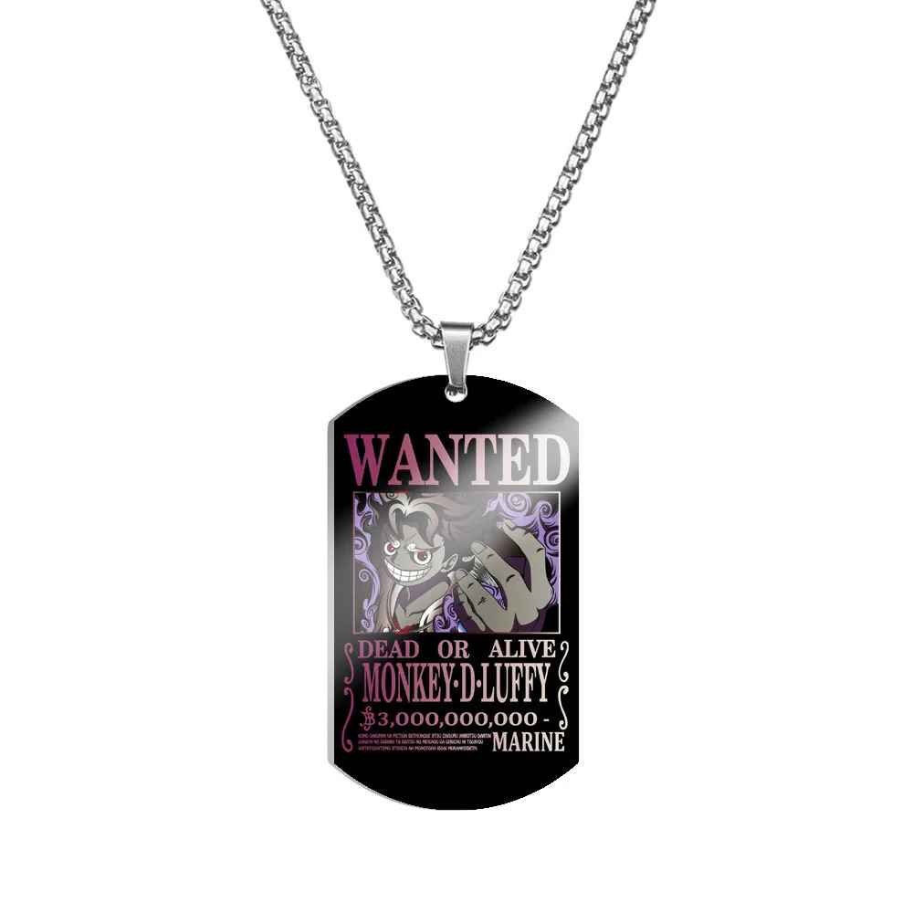 One Piece Characters Pendant- Stainless Steel Dog Tag Necklace
