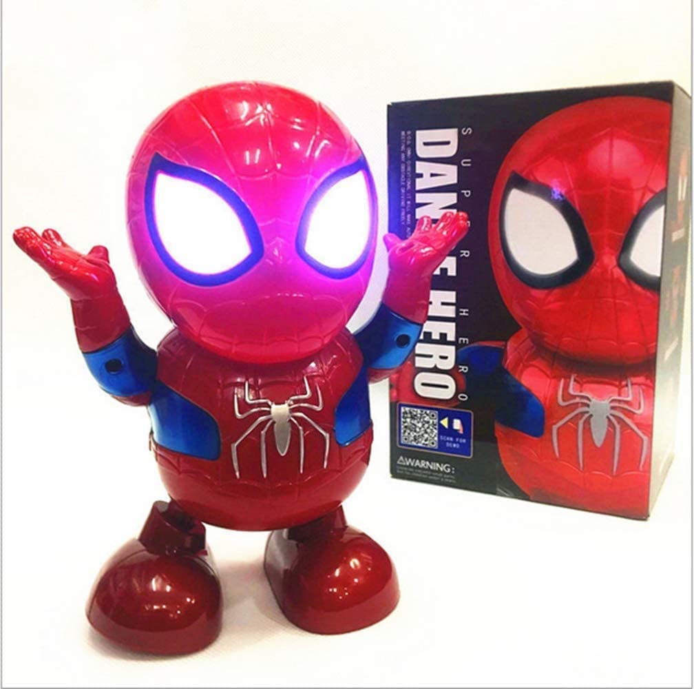Super Hero Dancing Spider-Man Interactive Toy Figure – Musical & LED Light-Up Action Toy | Geekzilla