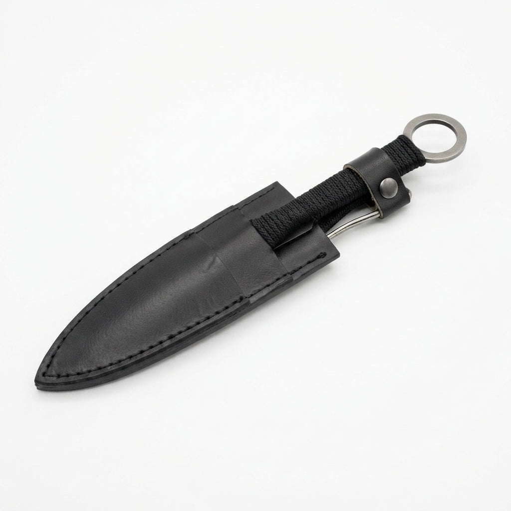 Tactical Ninja Kunai Throwing Knife Set – Premium 3-Piece Multi-Size Steel Throwers with Sheath | Geekzilla