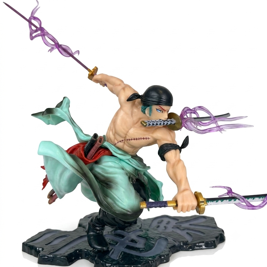 One Piece Action Figure Three-Knife Fighting Skill Roronoa Zoro
