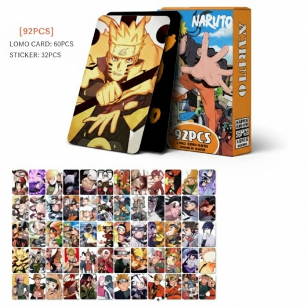 Naruto "Will of Fire" Lomo Cards - 92 Piece Mega Collector Set