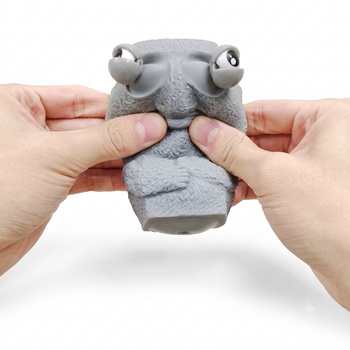 Funny Moai Easter Island Stone Statue Squeeze Toy – Eye Popping Stress Relief Fidget Toy for Kids & Adults, Novelty Desk Decor & Gag Gift