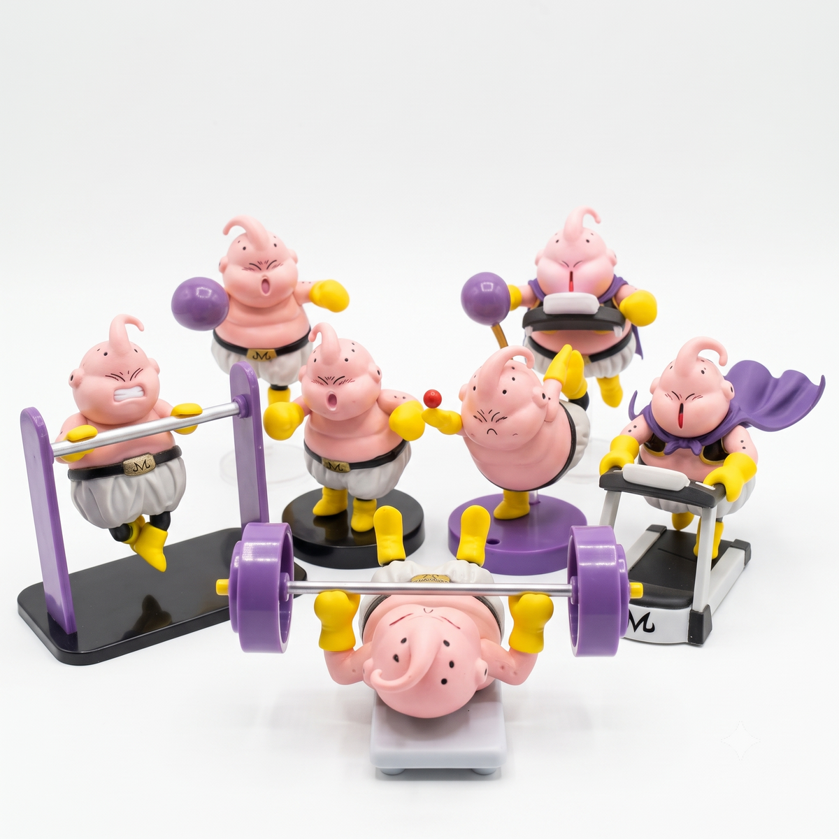 5pcs/set Fitness Body Building Dragon Ball Majin Buu Cute figure Collection Model Toys
