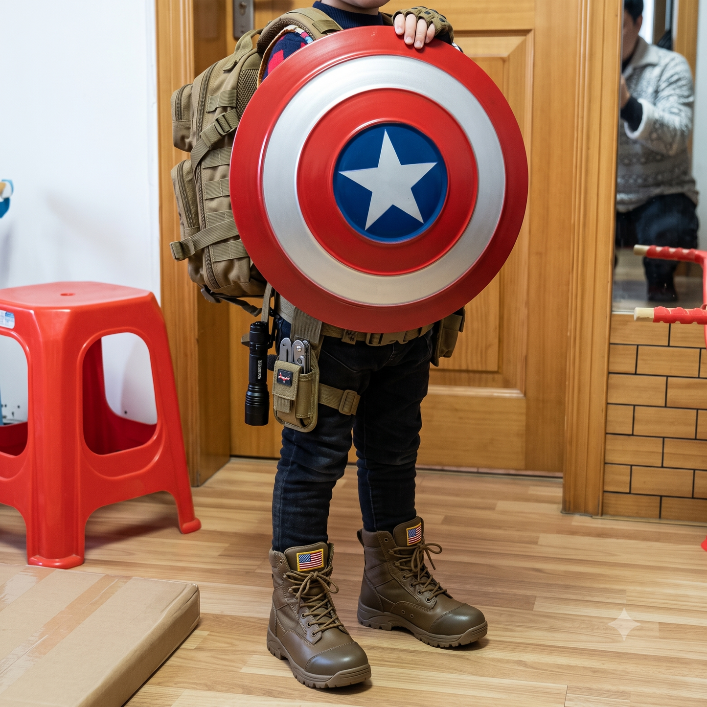 Marvel Captain America Premium Stainless Steel Shield – 1:1 Full Scale 60cm Metal Replica