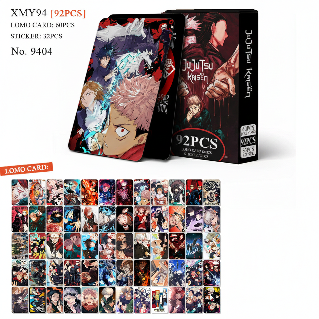 Jujutsu Kaisen "Cursed Energy" Lomo Cards - 92 Piece Mega Collector Set