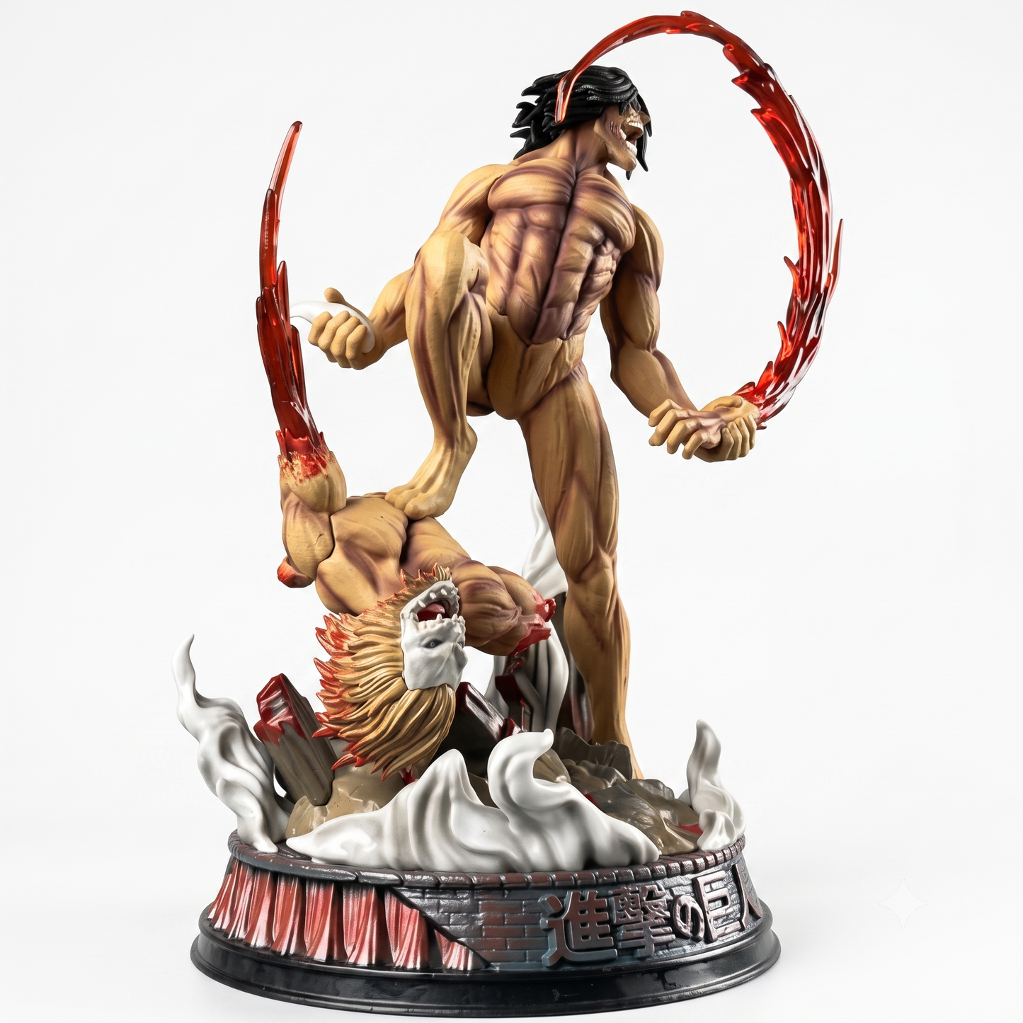 Eren Yeager Attack Titan Form Anime Figure Statue – Collectible Battle Model