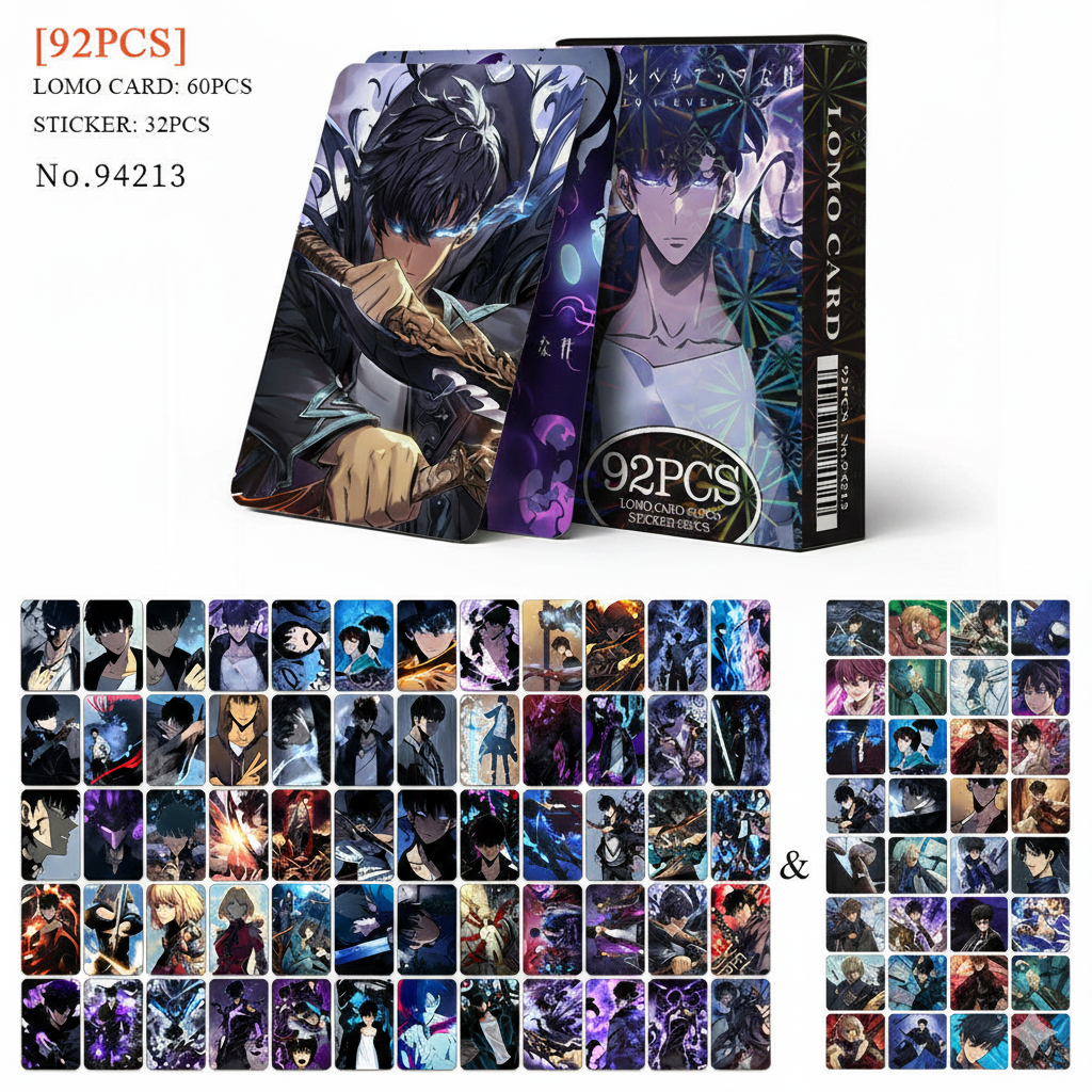Solo Leveling "Shadow Monarch" Lomo Cards - 92 Piece Mega Collector Set