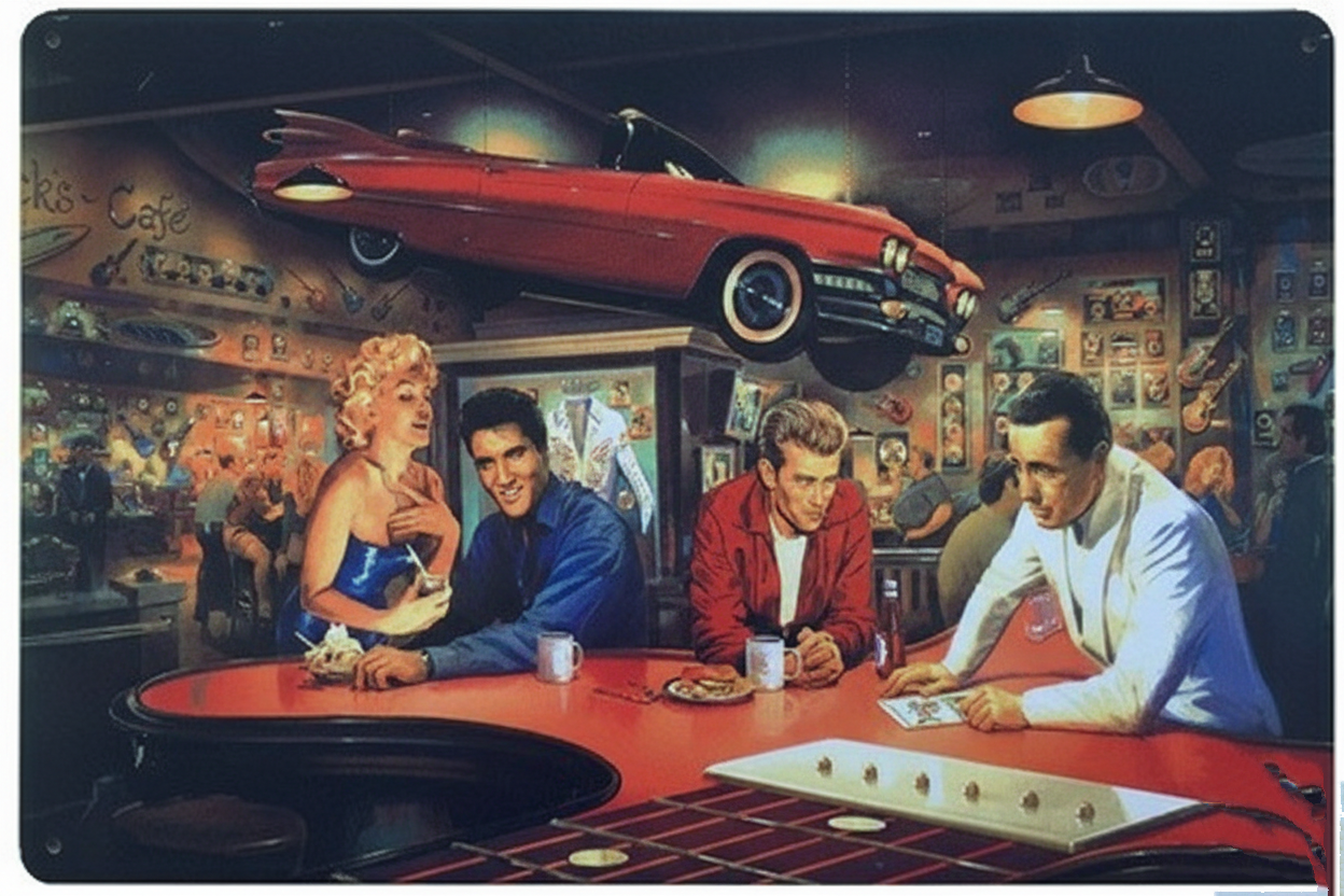 Boulevard of Broken Dreams Icons Vintage Metal Poster