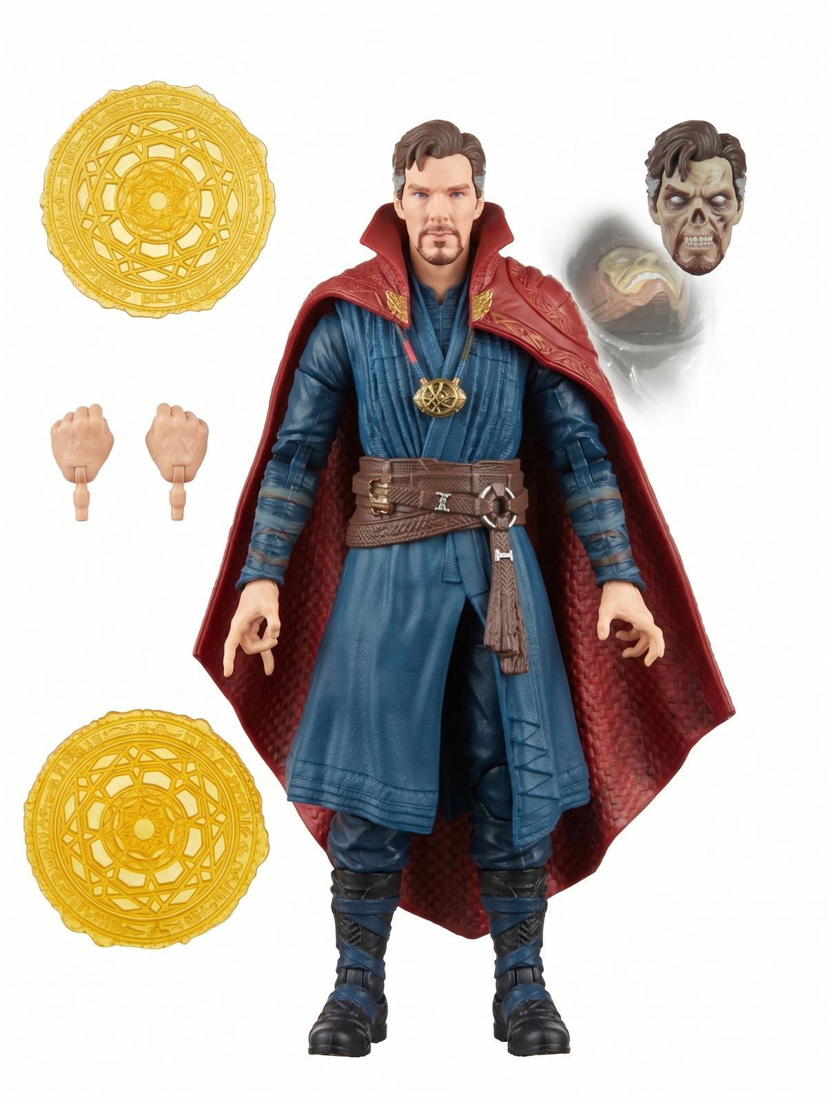 Marvel Doctor Strange Action Figure | Spell Shields & Cloak Statue