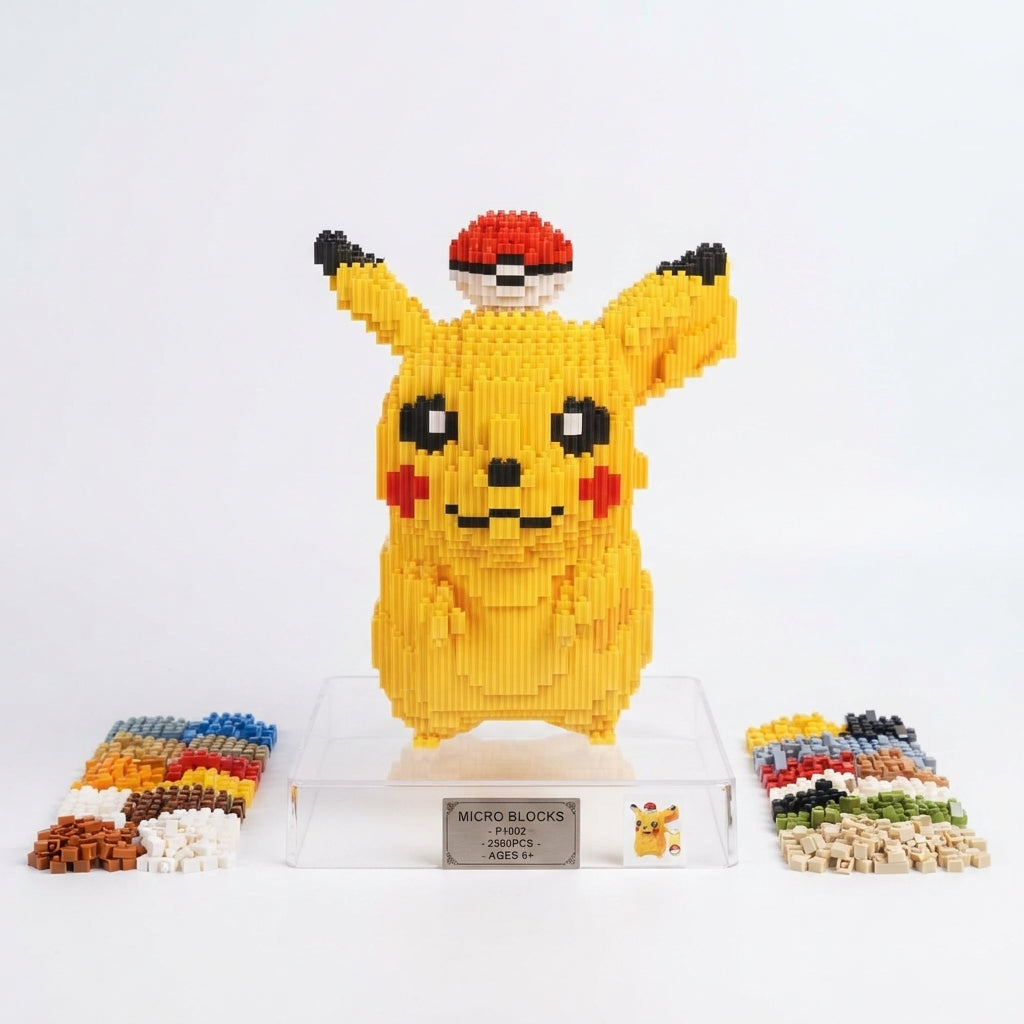 Pokémon Pikachu & Poké Ball DIY Micro Building Blocks Kit | Geekzilla
