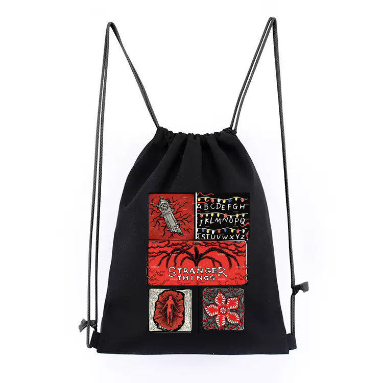 STRANGER THINGS "HAWKINS MYSTERIES" PREMIUM DRAWSTRING BAG