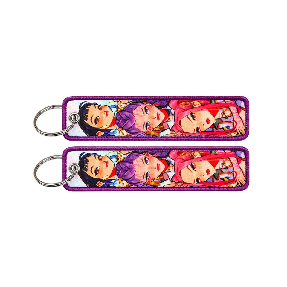 K-POP DEMON HUNTERS EMBROIDERED CLOTH KEYCHAIN