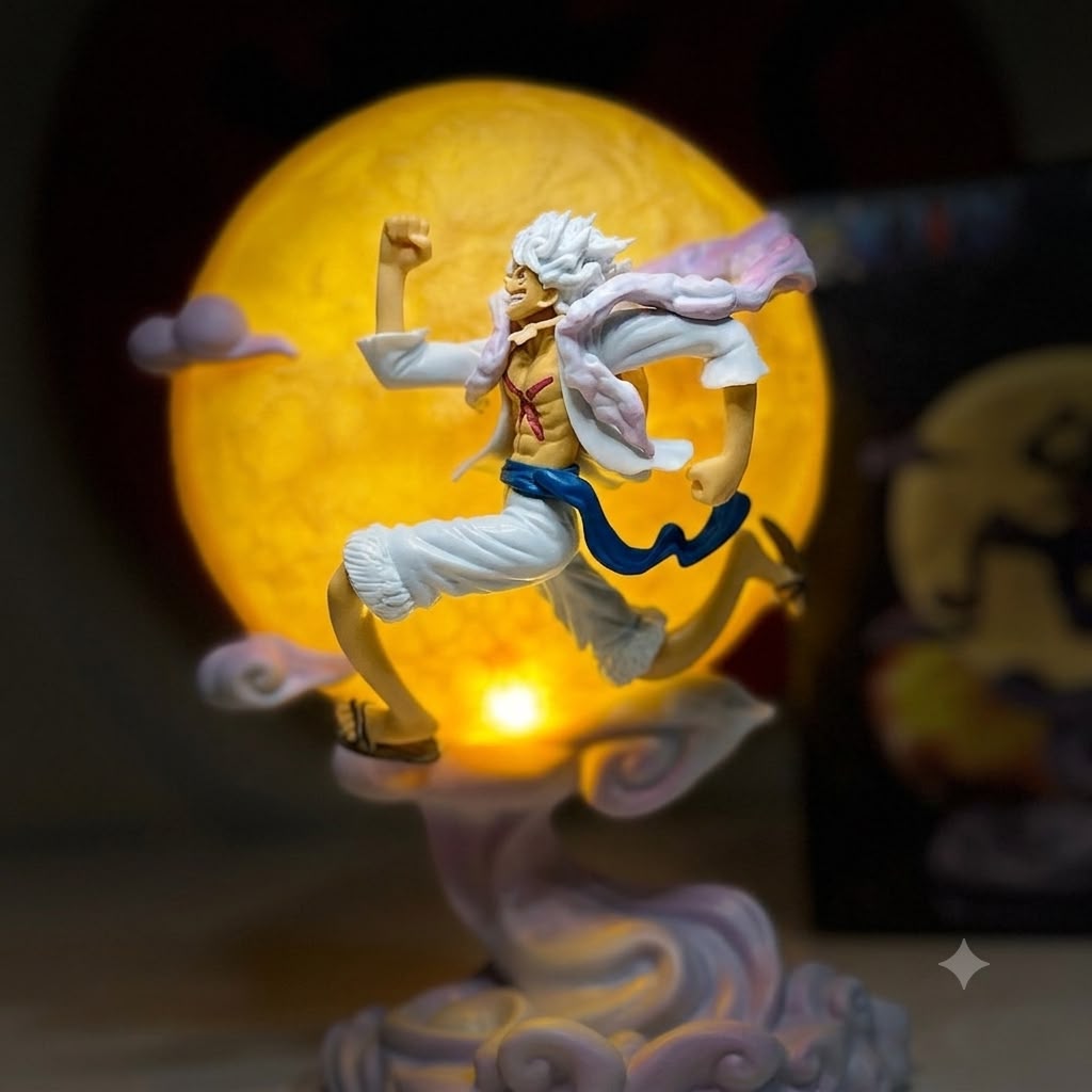 Luffy Rush To The Moon Lamp Figurine