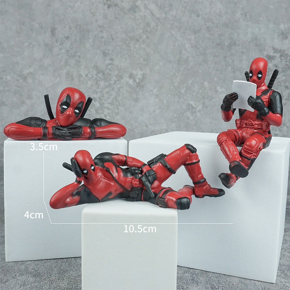 MARVEL "DEADPOOL FUNNY POSES" MINI ACTION FIGURE SET (3-PIECE)
