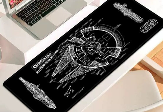 STAR WARS "MILLENNIUM FALCON" CORELLIAN SCHEMATIC PREMIUM DESK MAT