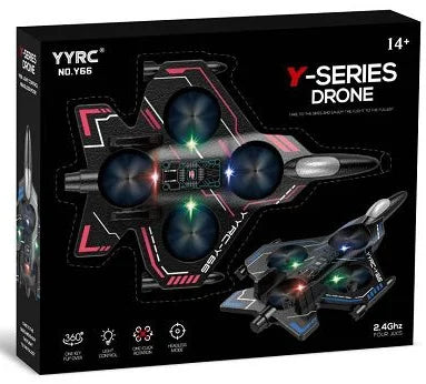 YYRC No. Y66 Y-Series Drone – 2.4GHz Four-Axis RC Fighter Jet Stunt Quadcopter | Geekzilla