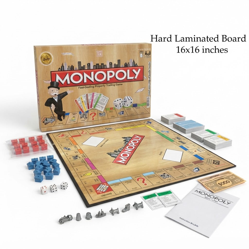 Classic Monopoly Property Trading Board Game – Fast-Dealing Family Edition | Geekzilla