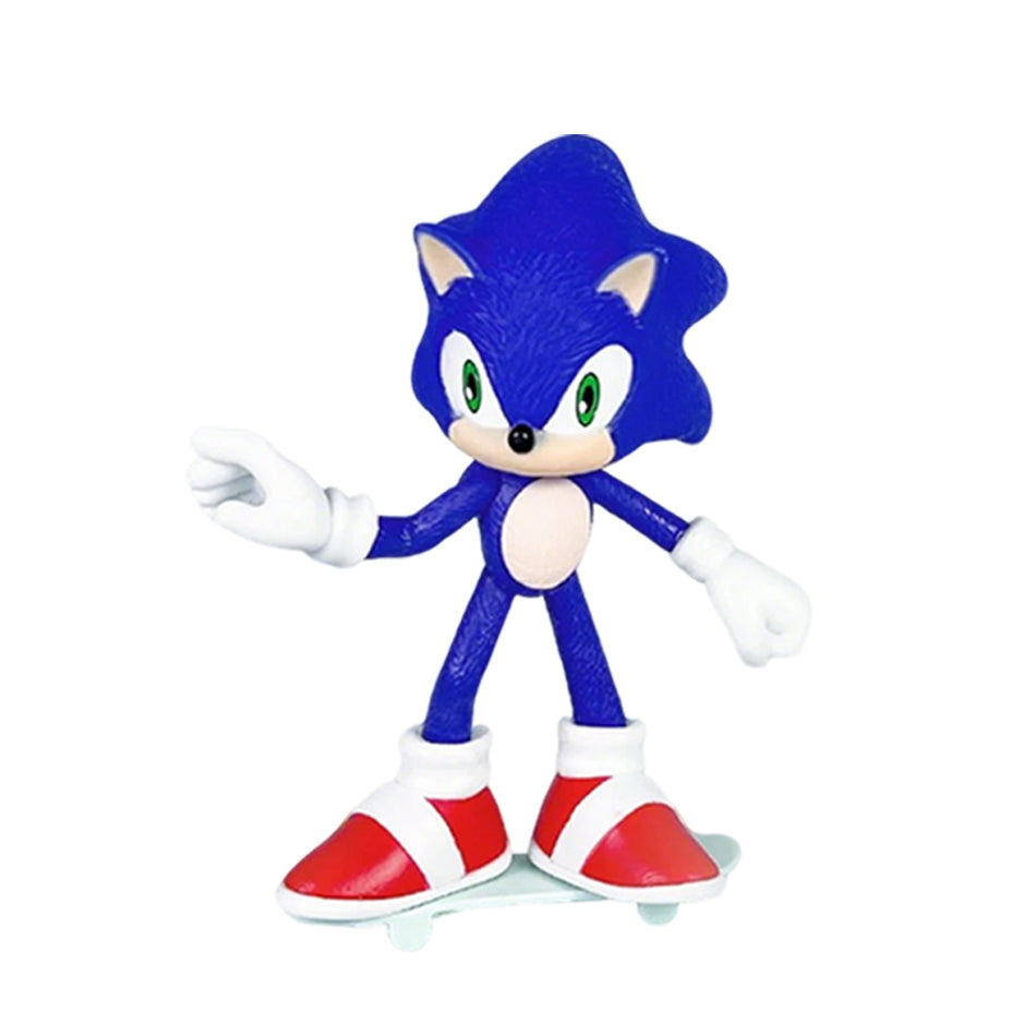 Sonic The Hedgehog 3 Skateboard Figure – Collectible Anime Action Statue (Sonic, Tails, Knuckles)
