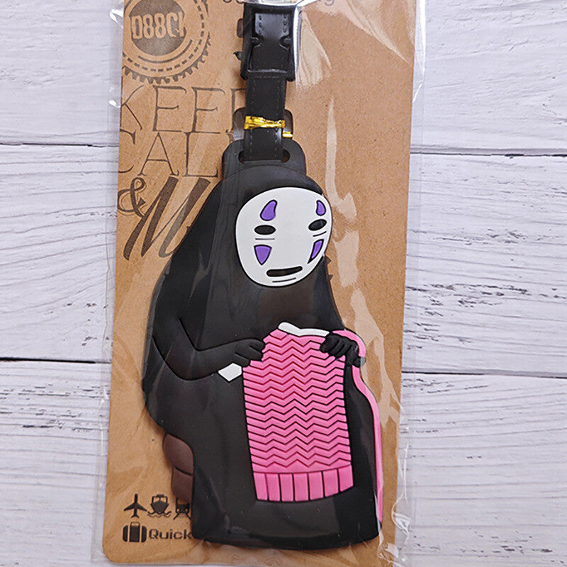 Studio Ghibli Spirited Away: No-Face "Kaonashi" Knitting Silicone Luggage Tag