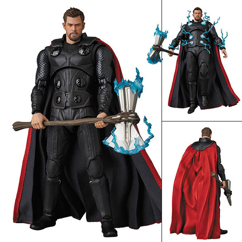 MAF 104 Thor Action Figure – Endgame Collector Edition with Stormbreaker & Lightning Effects | Geekzilla