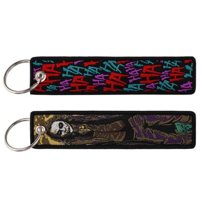 THE JOKER EMBROIDERED CLOTH KEYCHAIN