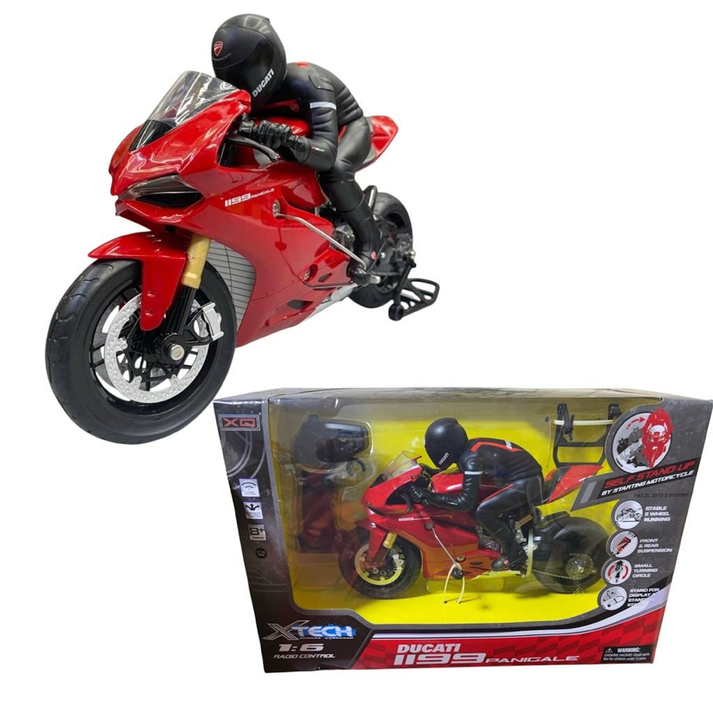 X-Tech 1:6 Scale Ducati 1199 Panigale RC Motorcycle – Radio-Controlled Superbike Toy Set | Geekzilla
