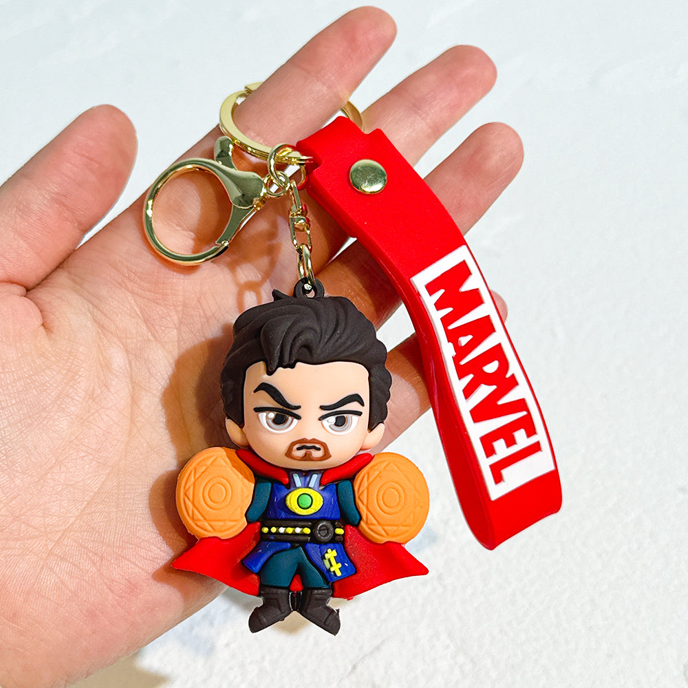 Marvel Doctor Strange 3D Chibi Keychain – Sorcerer Supreme Bag Charm with Wrist Strap