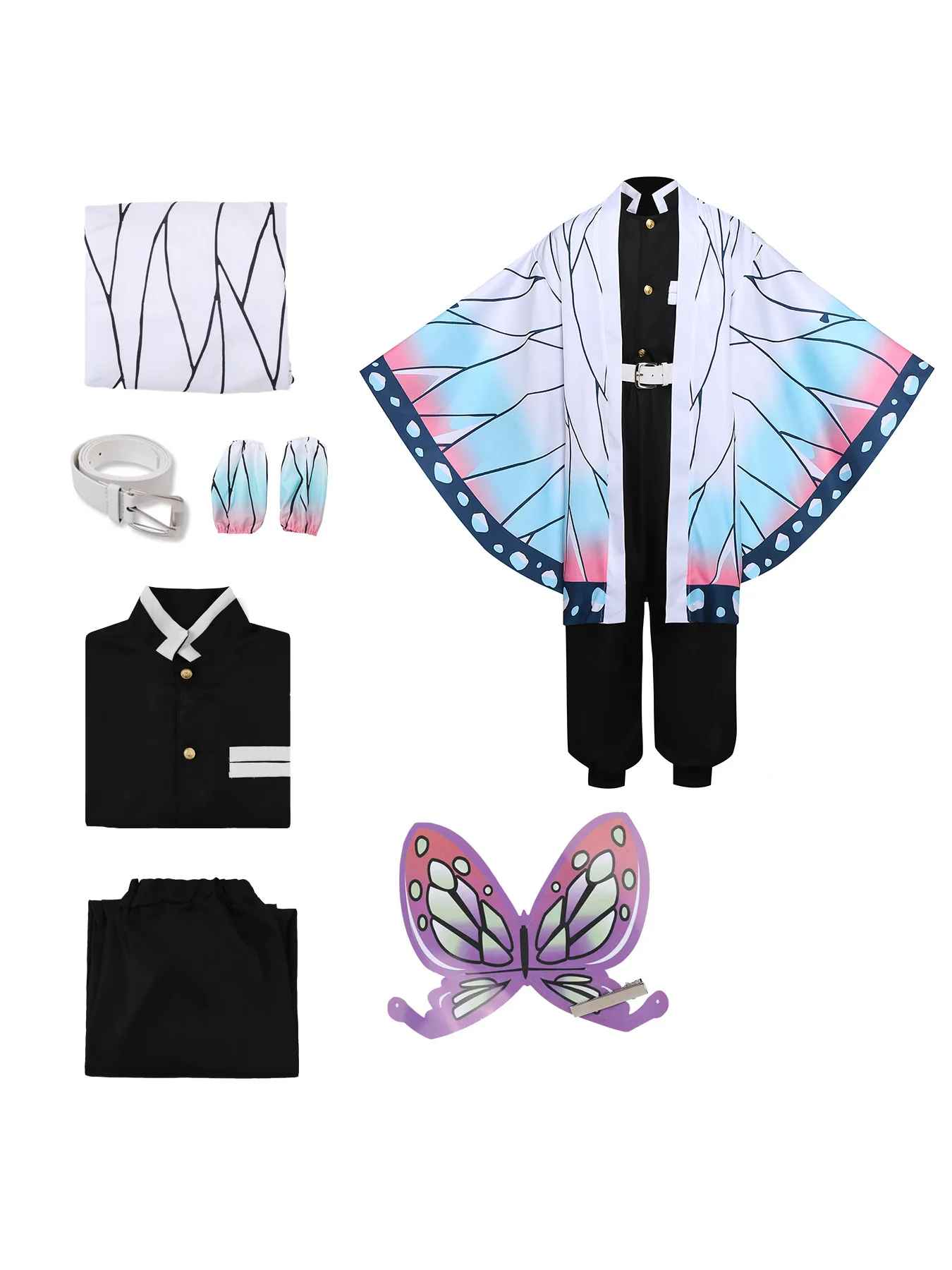 π¦ Shinobu Kocho Cosplay Costume β Insect Hashira Uniform Set