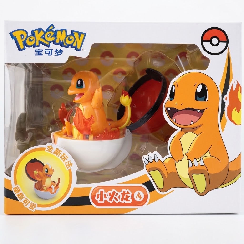 OFFICIAL Pokémon Poké Ball Transforming Action Figure Toy - Choose Your Character