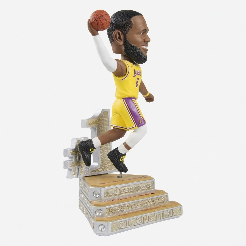 NBA LeBron James #23 Los Angeles Lakers Motion Mode Action Figure - Basketball Collectible with Display Box