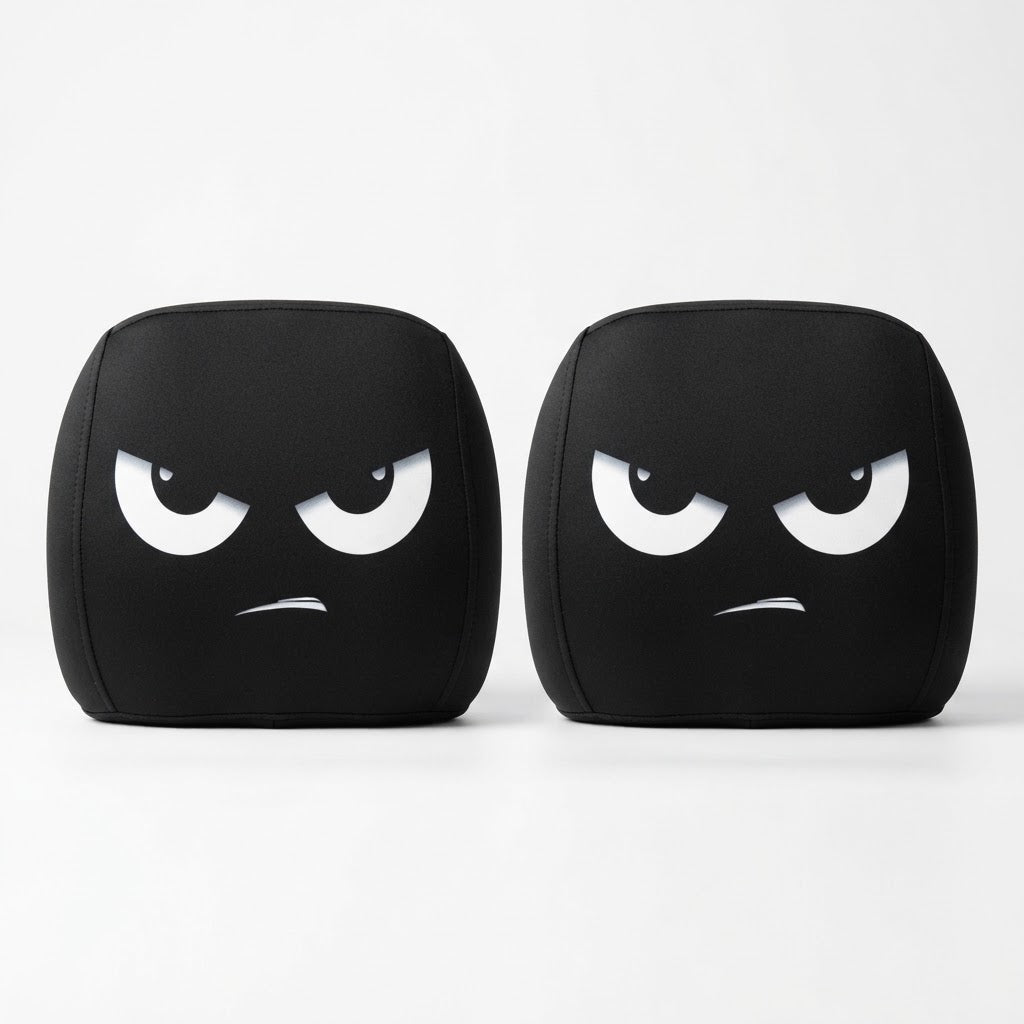 Spooky & Pop Culture Stretchable Car Headrest Cover Protectors - Choose Your Design