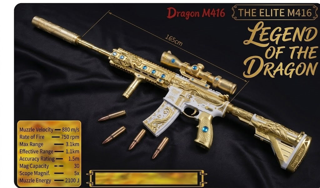 Dragon M416 Miniature Replica – Premium "Legend of the Dragon" Elite 1:6 Scale Diecast Model