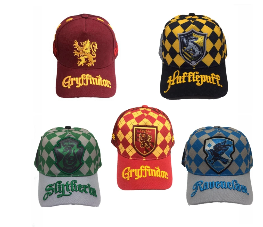 Harry Potter House Baseball Caps | Hogwarts Gryffindor, Slytherin, Ravenclaw, Hufflepuff | Geekzillaa