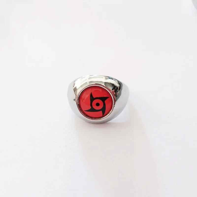 Naruto Akatsuki & Sharingan Ring Collection – Premium Metal Rings with Display Box
