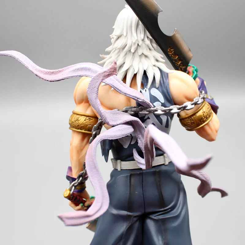 Tengen Uzui Figure - Demon Slayer Entertainment District Arc Statue | Battle-Worn Sound Hashira Collectible | 10" Action Figure
