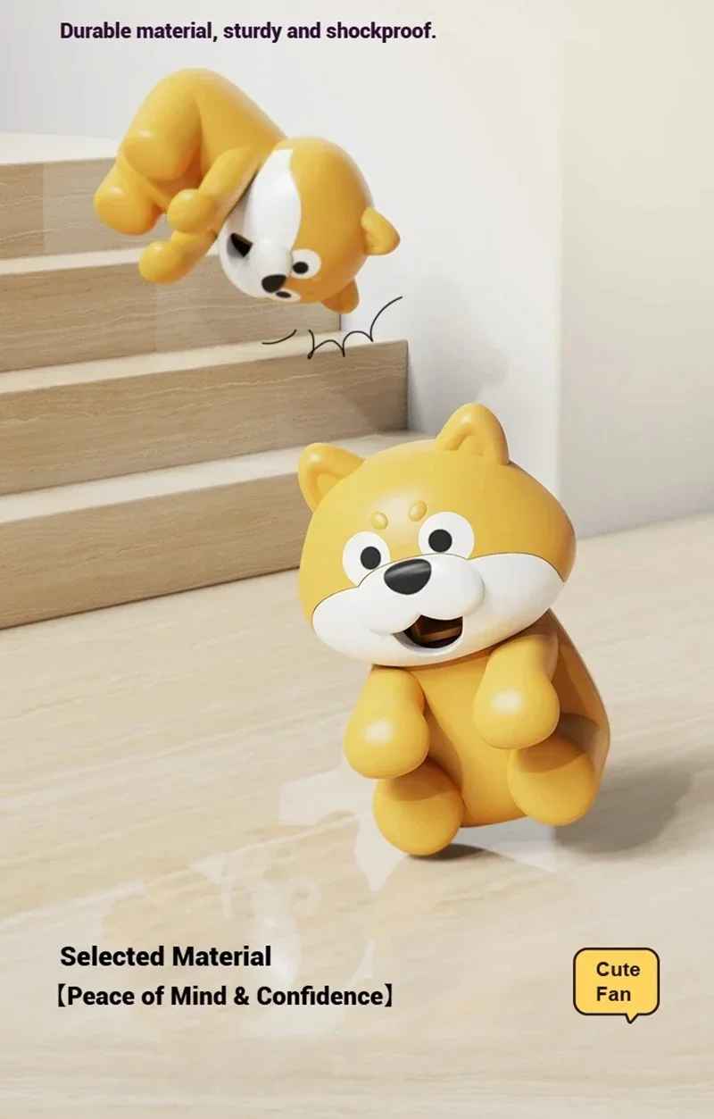 Cute Chibi Character Clip-On Food Cooling Fan – Portable Bowl-Hanging Mini Desk Fan for Hot Soups, Porridge, and Noodles