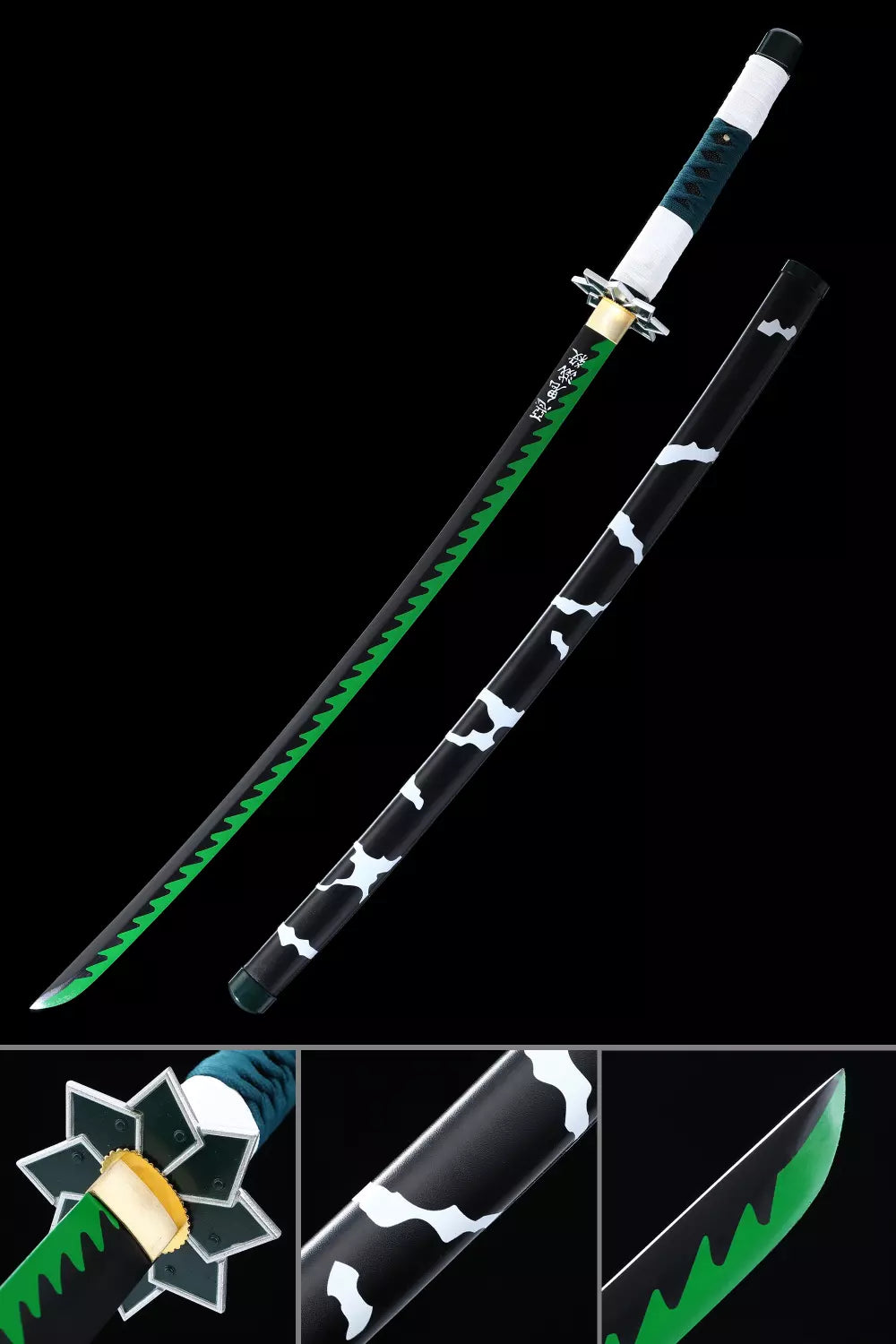 Sanemi Shinazugawa Metallic Katana Replica – Demon Slayer High-Quality Sword | Geekzilla